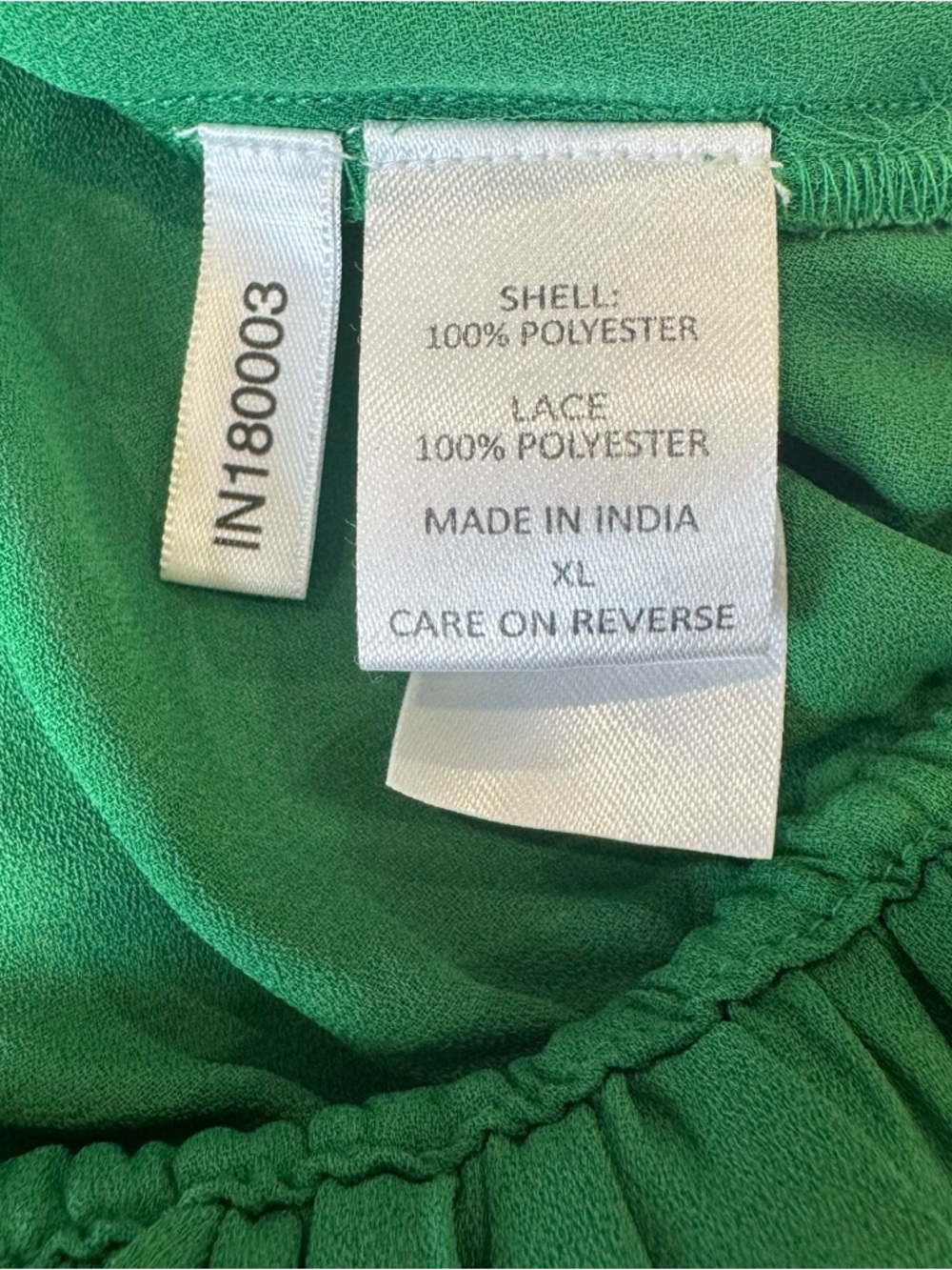 Happy Nature by Kate Hudson Green Ruffle Blouse | Size XL 💚 - Picture 9 of 12
